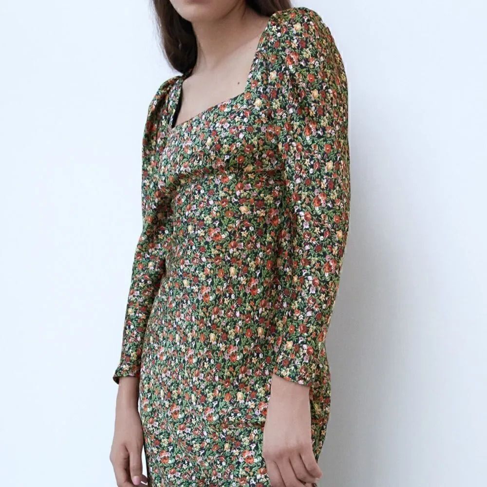 ZARA FLORAL PRINT DRESS - Picture 7 of 11